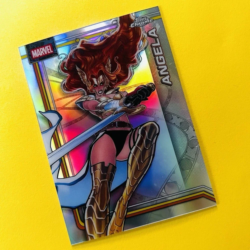 2026 Topps Chrome Marvel Angela #101 Refractor Base Parallel